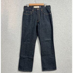 Vintage 90s GAP Jeans Womens 32x30 Boot Fit High Rise Raw Blue Denim Dark USA